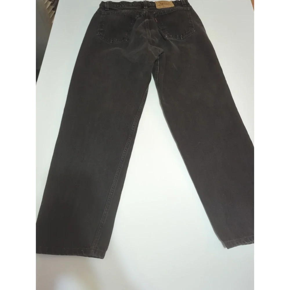 Vtg 90s Levis 960 Loose Fit Straight Leg Jeans 31x31 USA Orange Tab Washed Black
